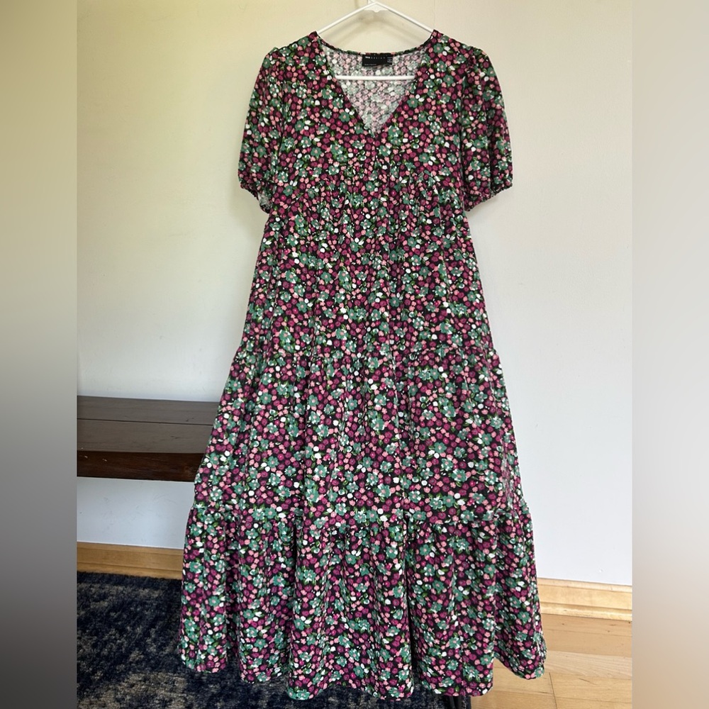 ASOS Design Tiered Maxi Dress - Floral
